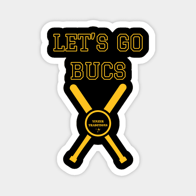 Gift House Lets Go Bucs Bumper Magnet