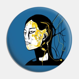 techno organic wise girl ecopop in layer art pop Pin