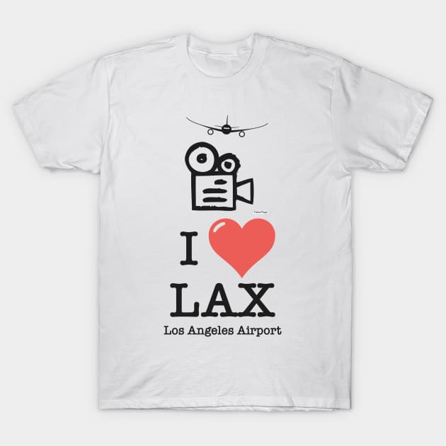 T-SHIRT • I Love LOS ANGELES • LOGO PRINTED FRONT OR BACK SIDE