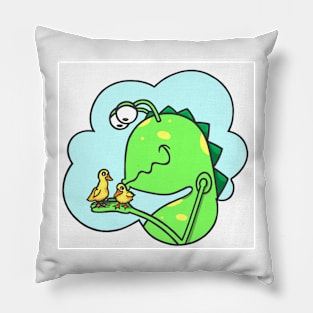 Peter & the Closet Monster, duck kisses Pillow