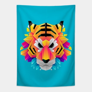 Cutout Tiger Face Tapestry