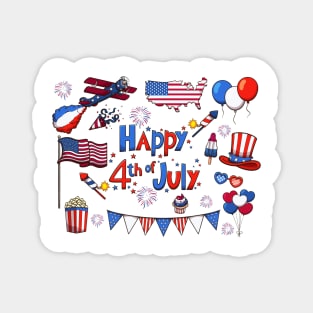 Happy 4th of July Magnet