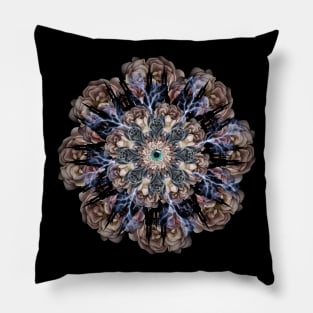 creepy mandala Pillow