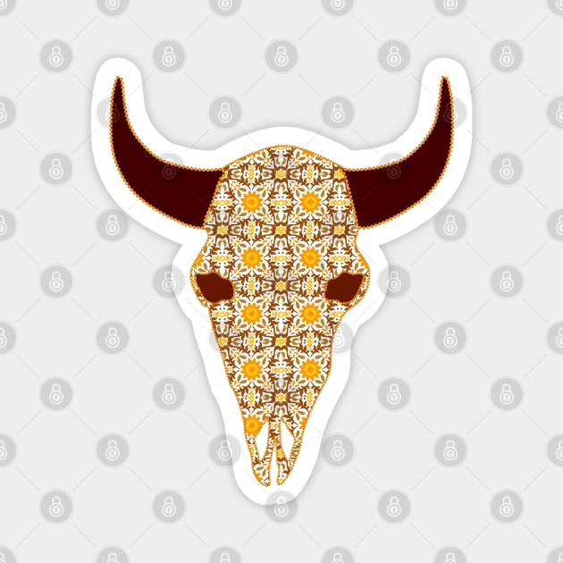 Buffalo Skull Magnet by Nuletto