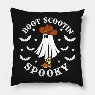 Boot Scootin Spooky Sweatshirt, Cute Spooky Shirt, Halloween Gift, Halloween Shirt ,Cowboy Ghost Shirt,Western Halloween Shirt Pillow