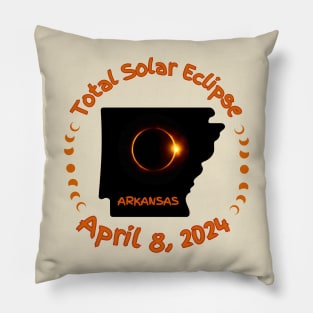 Arkansas Total Solar Eclipse Pillow