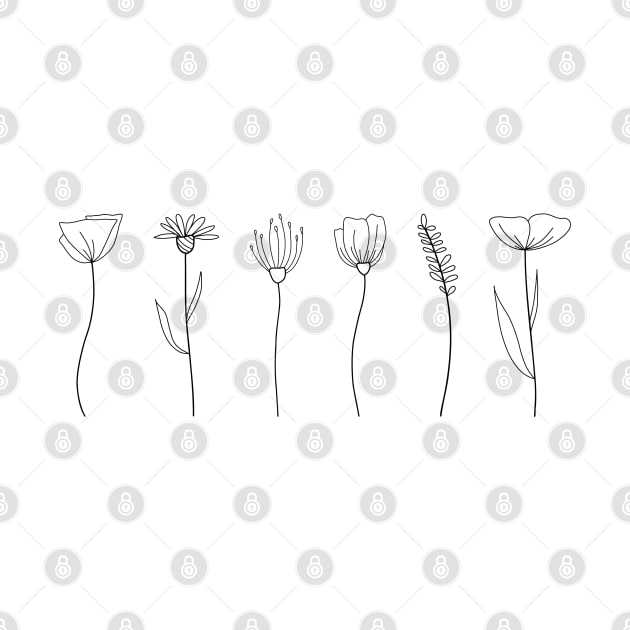 Simple Wildflower Stems by 3rdStoryCrew