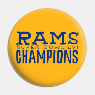 Los Angeles Raaaams 23 champions Pin