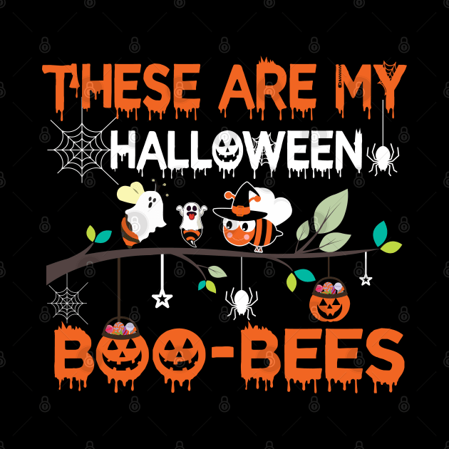 These are my Halloween Boo Bees by Lin-Eve