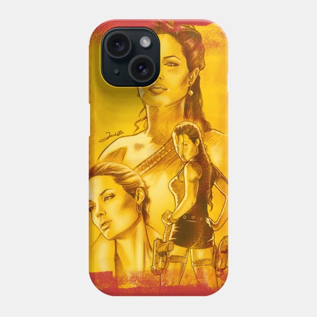 Golden Angelina Phone Case by renatodsc