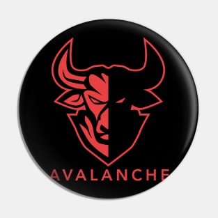 Avalanche  Crypto Cryptocurrency AVAX  coin token Pin