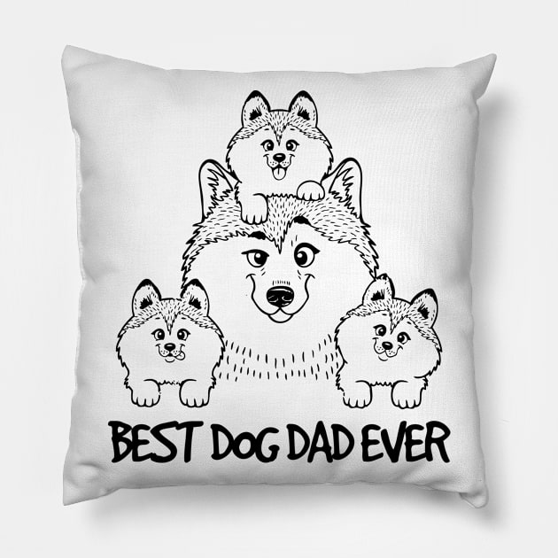 Best Dog Dad Ever Best Dog Lover Pillow by RobertDan