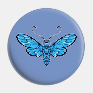 blue moth butterfly Pin