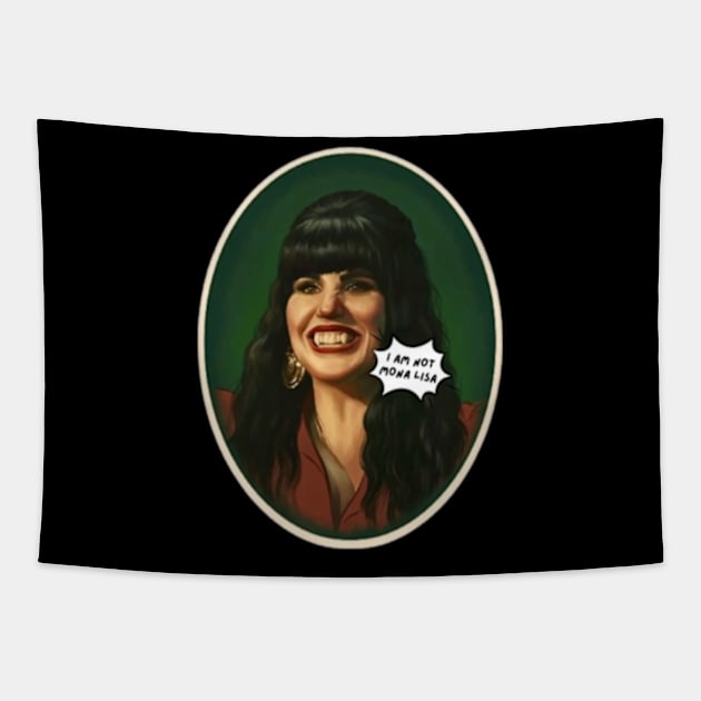 I'm not monalisa Tapestry by antonimus