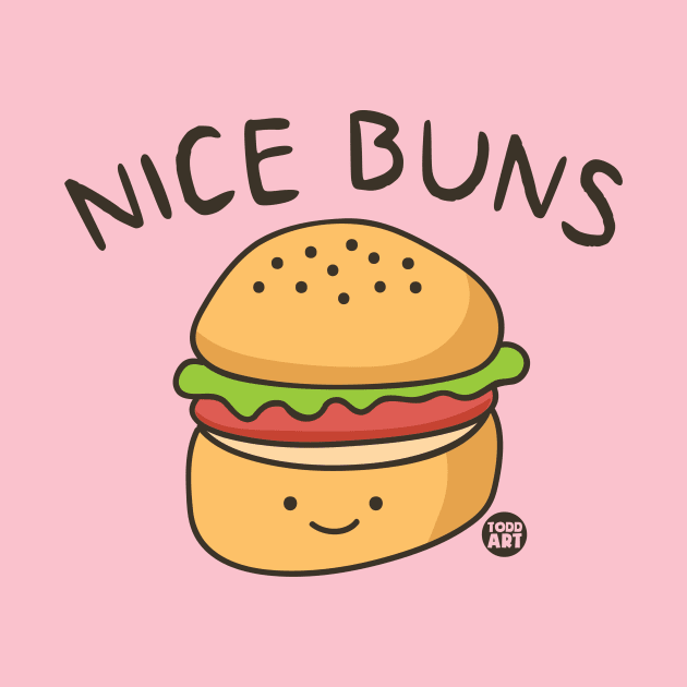 NICE BUNS by toddgoldmanart