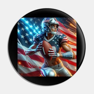 American Woman NFL Football Player #2 Pin