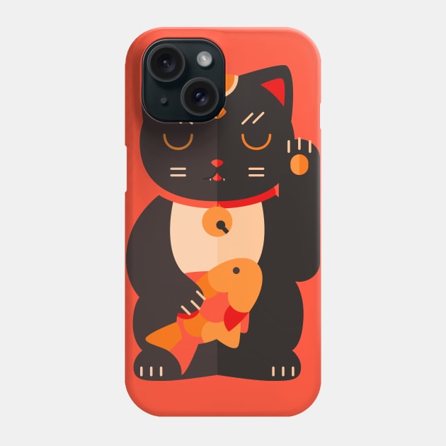 Beckoning Cat Phone Case by BadOdds