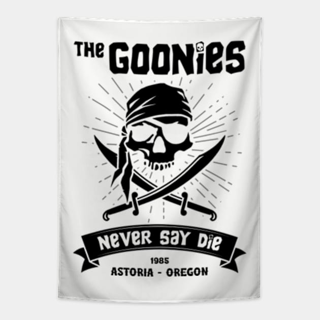 The Goonies Never Say Die Tapestry by Three Meat Curry