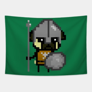 Pug Knight Tapestry