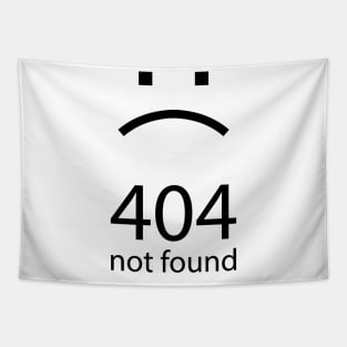 404 Not Found (Black Text) Tapestry