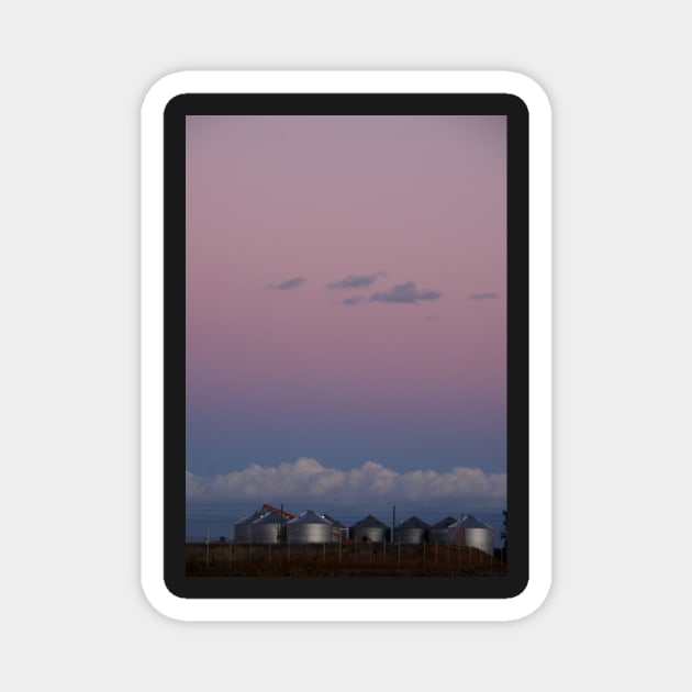 Evening Silos Magnet by mjohmy