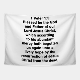 1 Peter 1:3  King James Version (KJV) Bible Verse Typography Tapestry