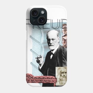 Sigmund Freud Collage Portrait Phone Case