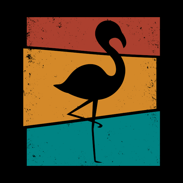 Retro Vintage Flamingo by Shirtjaeger