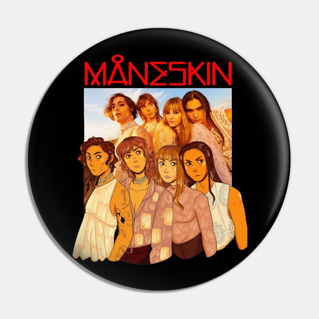 Draw - Maneskin Pin by vintageclub88