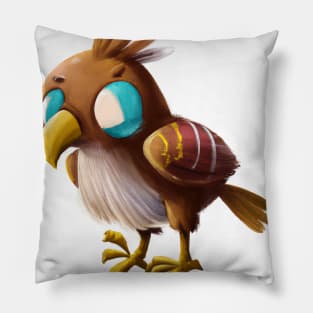 Cute Eagle Drawing Pillow