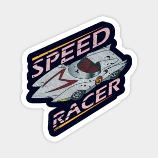 speed racer vintage 80s Magnet