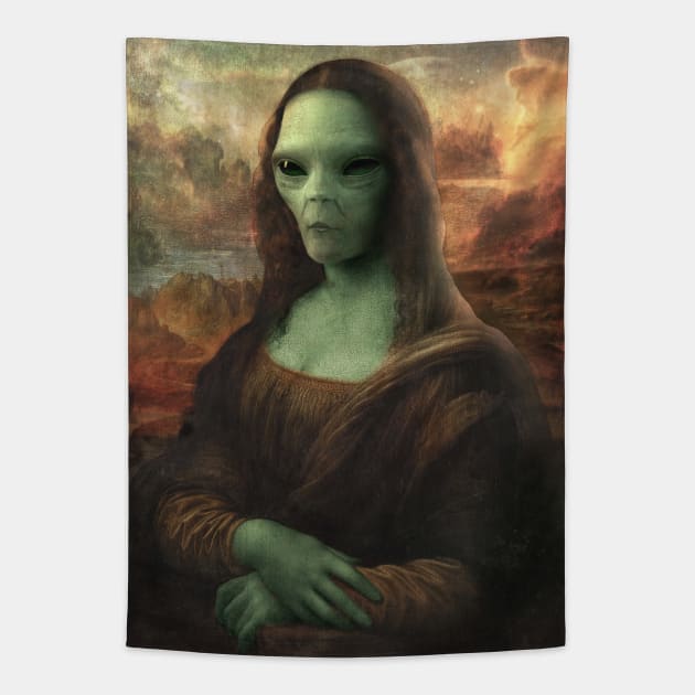 Mona lisa Tapestry by circlestances