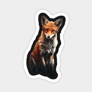 Realistic fox Magnet