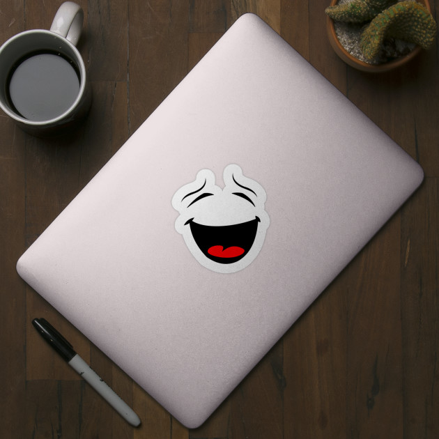 Limited Edition Exclusive Laughing Smiley Face Silhouette Laughing Smiley Face Silhouette Sticker Teepublic