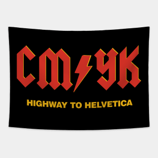 CMYK - Highway to Helvetica Tapestry
