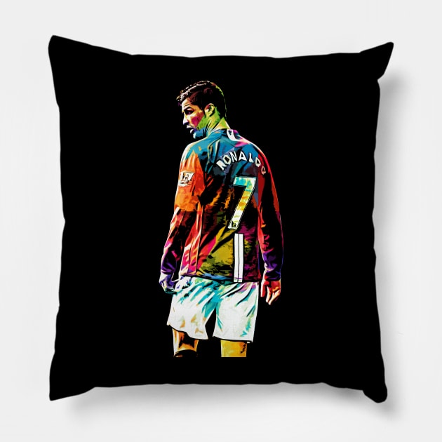 Christian Ronaldo Pillow by San Creative