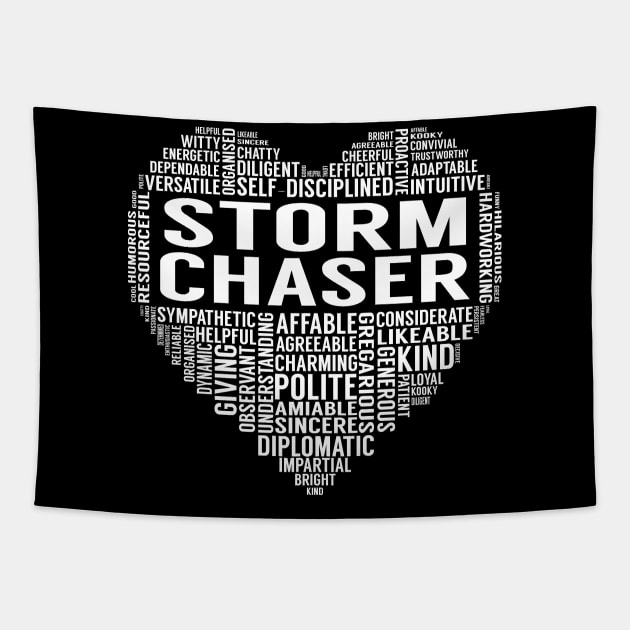 Storm Chaser Heart Tapestry by LotusTee