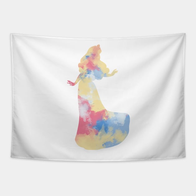 Character Inspired Silhouette Tapestry by kimhutton