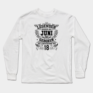 18 Geburtstag Lustige Sprueche Long Sleeve T Shirts Teepublic