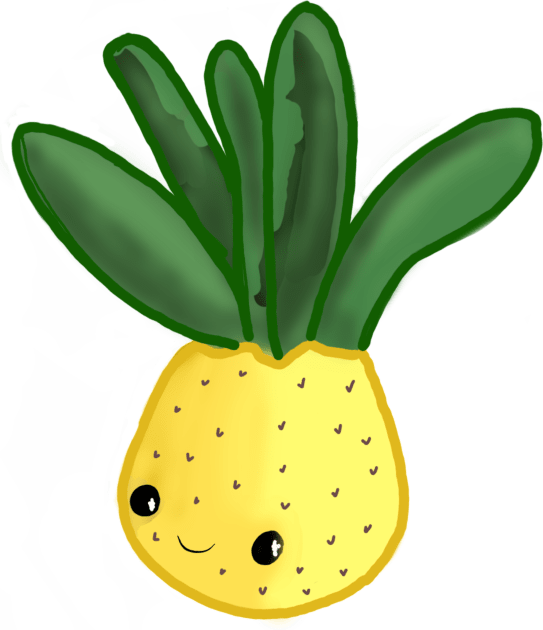 Percy the Pineapple Kids T-Shirt by JellyFish92