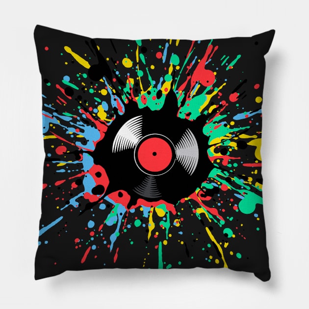 Vinyl Tap. Pillow by Artizan