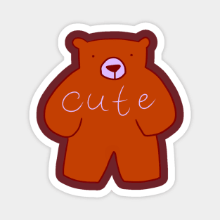 Red Teddy Bear Magnet