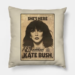 she's here kate bush vintage Pillow