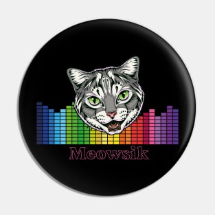 Retro Meowsik-Cat and Music lovers- Pin