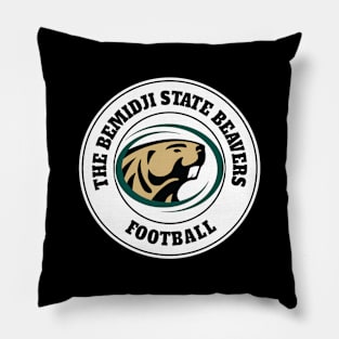 the classic bemidji football round white background Pillow