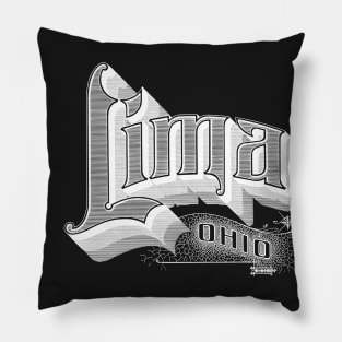 Vintage Lima, OH Pillow