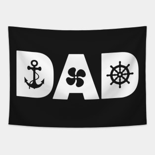 Boat Captain Dad Tapestry