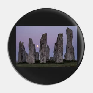 Woman in the stones and moon Pin