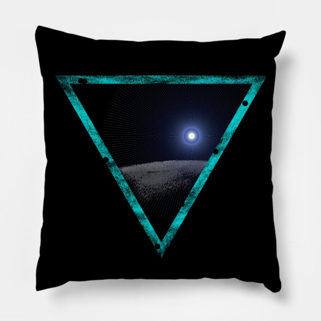 Space View - surrealism Pillow by Nikokosmos