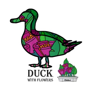 Duck With Flowers T-Shirt